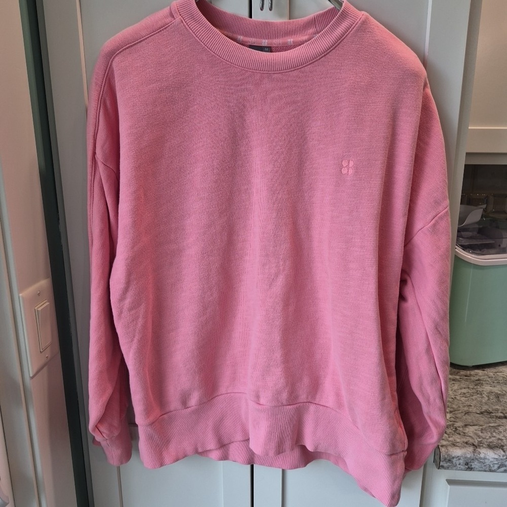Sweaty Betty Pink Sweatshirt Sz M - Picture 1 of 5